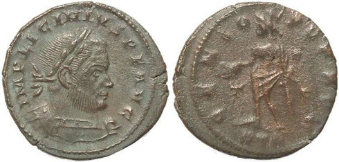 Ancient Roman coin of Licinius I - GENIO POP ROM - Treveri Mint